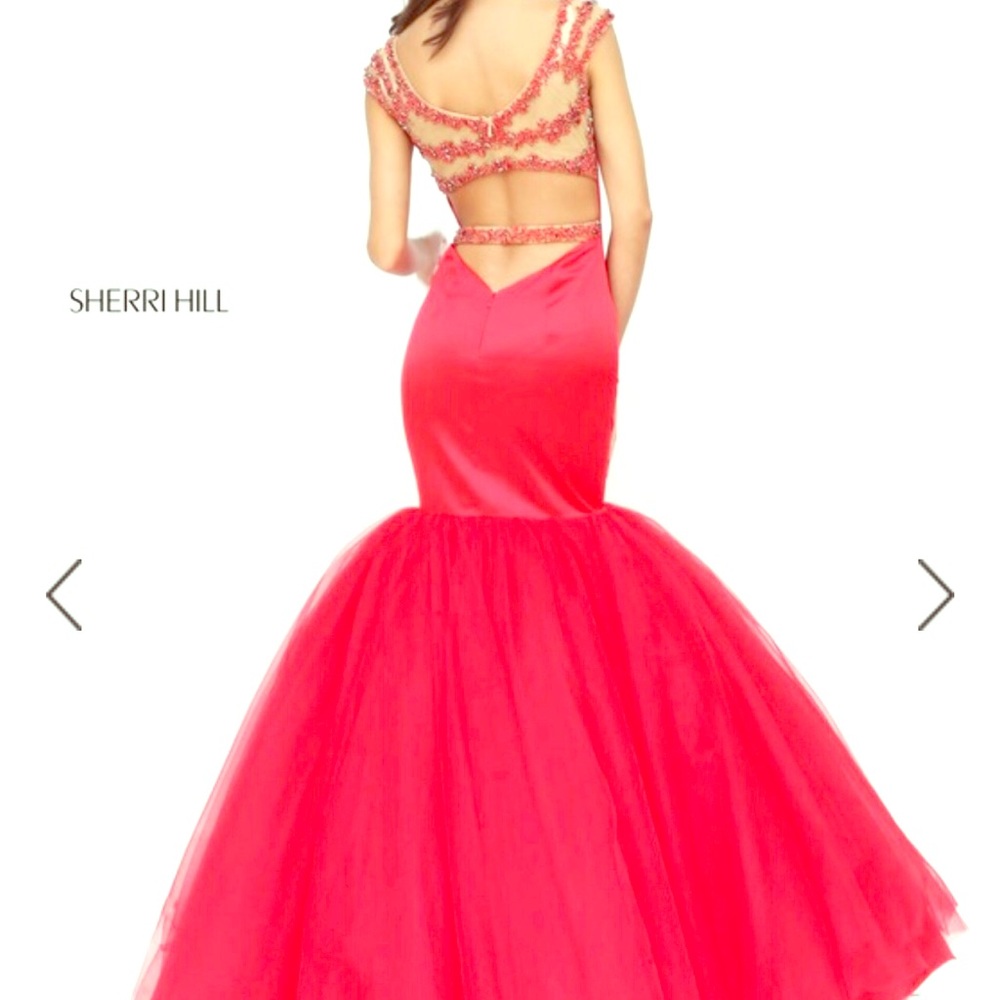 Size 2 Sherri Hill Red Gown